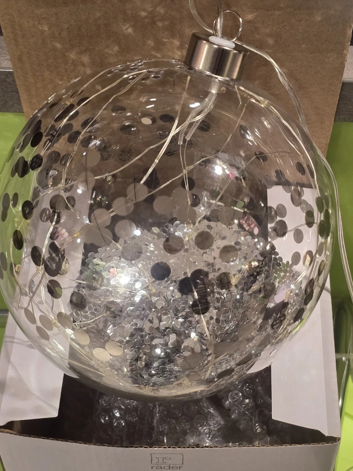räder design Glaskugel Beleuchtet Glitzer - Bild 3 von 4