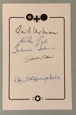 WWII Top Aces Signed (5) Book Plate Hartmann Rall McCampbell (MOH) Sakai Johnson