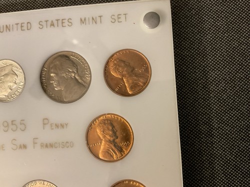US Mint 1955 Silver Last Issue San Francisco - Picture 6 of 12