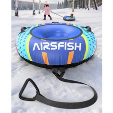 Aufblasbare Schlitten Snow Tube, Heavy-Duty mit -Canvas-Abdeckung und Nylon-G...