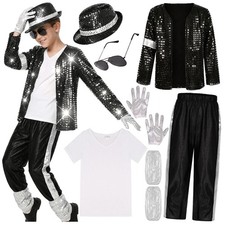 Eye-Catching 80s 90s Pop Star Costume for Kids - Perfect for Parties Halloween