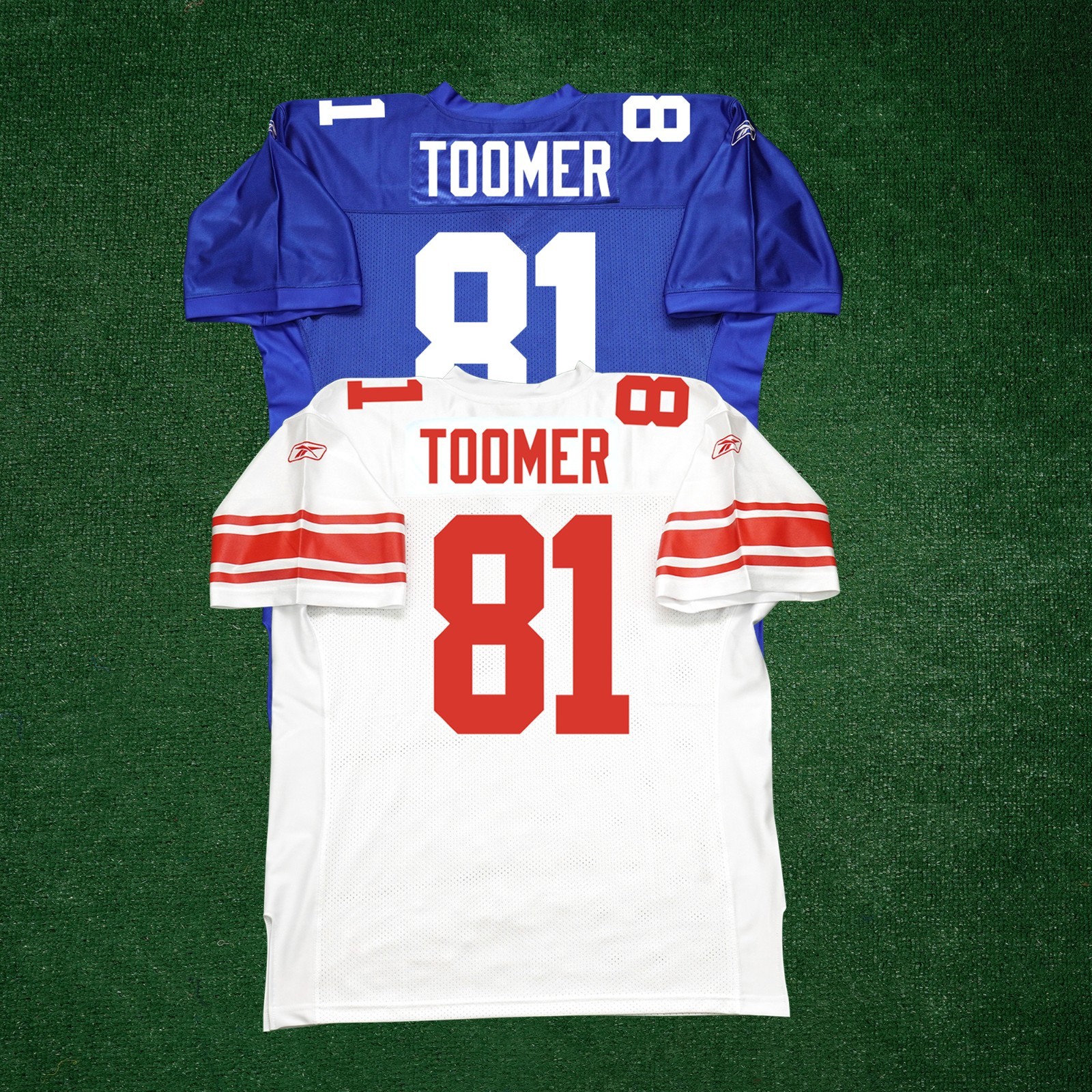 Amani Toomer New York Giants Reebok NFL Authentic On-Field EQT Home Away Jersey