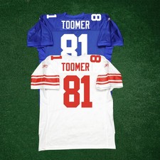 Amani Toomer New York Giants Reebok NFL Authentic On-Field EQT Home Away Jersey