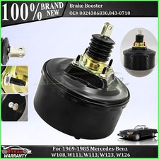New Brake Booster 0024306830 For 1969-85 Mercedes-benz W108 W111 W113 W123 W126