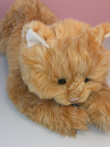 Vintage ABBY Russ Orange Striped Tabby Kitty Cat Plush Stuffed Animal - Picture 3 of 13