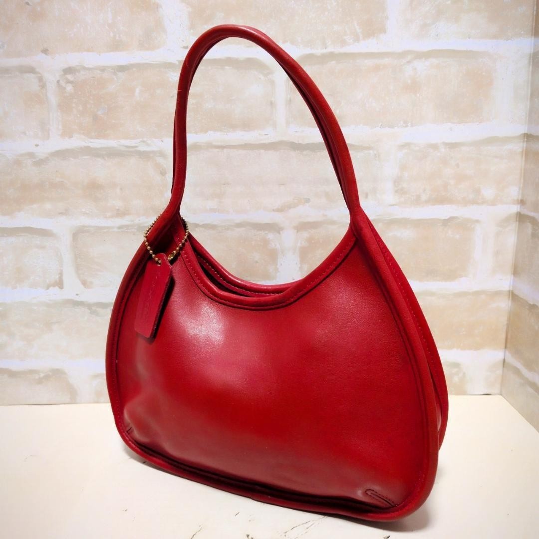 Vintage Coach 9027 Ergo Mini Satchel Shoulder Bag Red