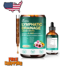 21-in-1 Lymphatic Drainage Drops for Liposomal, 6000mg Immune  Lymph System Sup