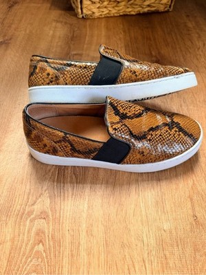 Vionic Splendid Demetra Boa Slip-On Shoes Sneakers with Snakeskin Print