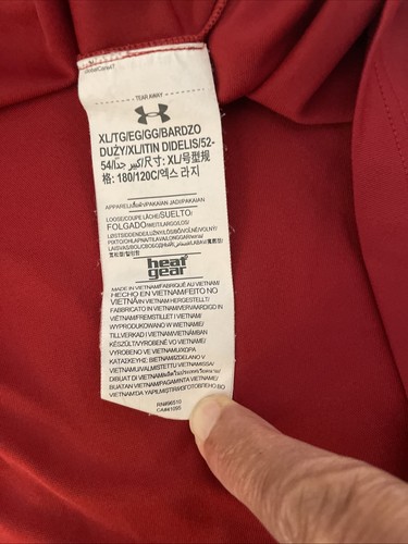 Polo Under Armour Wales - Heat Gear Red WRU Rugby Union - Uk Uomo XL - Foto 6 di 8