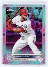 2022 Topps Chrome Sonic #218 Keibert Ruiz Aqua/Pink Sonic Pulse /199 Nationals
