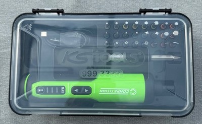KS Tools Akkustabschrauber in Bit Box 999.3333, 3,6 Volt Li-Ion Akku, 27 Bits