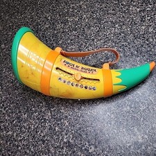 Toysmith Hoot 'N Holler Animal Caller Approx 9" Green and Yellow - Tested
