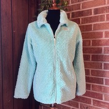 The North Face Girls XL 18 Laurel Full Zip Fleece Warm Winter Jacket Green Lined