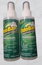OdoBan Disinfectant Fabric & Air Freshener Eucalyptus 4 FL Oz. - Lot of 2