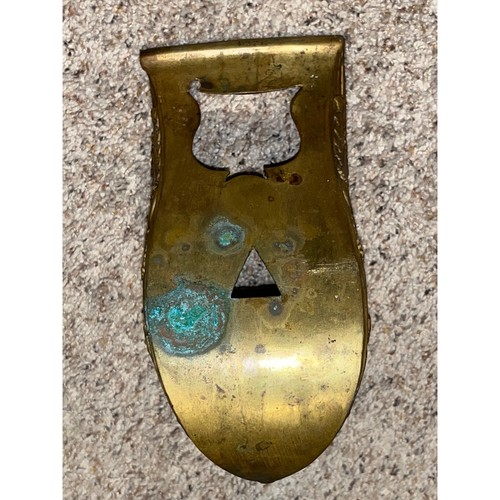 Antiguo estribo conquistador español latón ornamentado JUMBO - Imagen 10 de 12