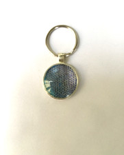 Hand Made Snake Key Chain Blue Fade to Purple