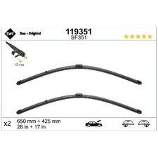 SWF Scheibenwischer Set vorne 61612458020 2209047 61612209047 | 178281