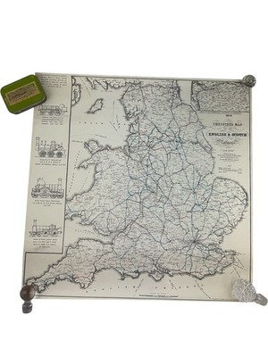 Vintage Train Collectables  Art Print 29'' Map 24'' Set of 3 in 1970s Postal Tube
