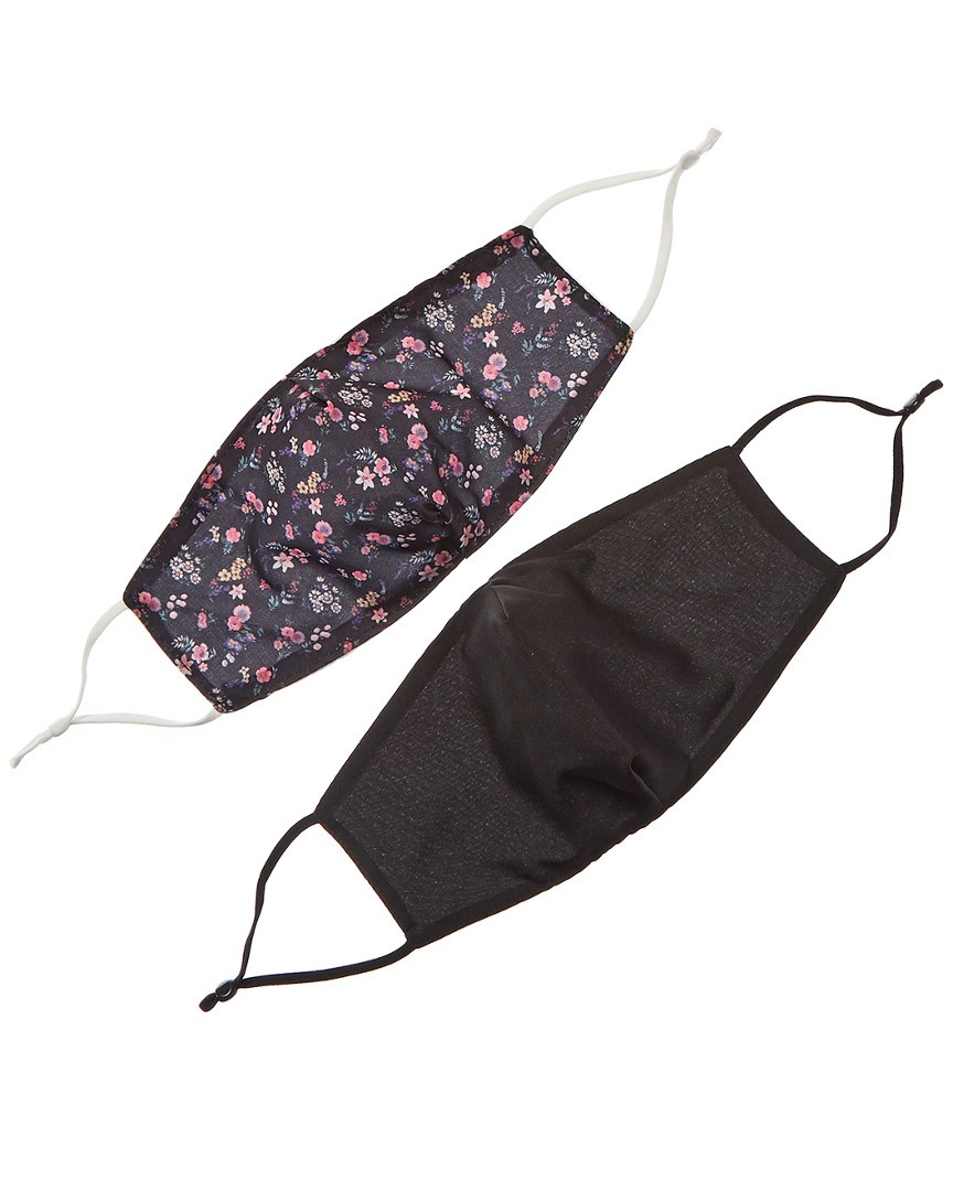 Marcus Adler Set Of 2 Cloth Face Masks Womens Black 2090₽