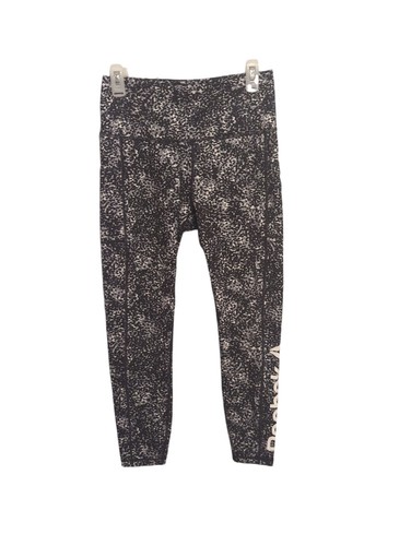 Reebok Damen High-Waisted Active Leggings mit Taschen, Dotty Animal Gr. M