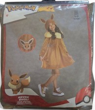 Kids Pok mon Eevee Hooded Dress Costume Dress-up - Disguise Small 4/6X - NEW