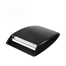 Car Decorative Air Flow Intake Hood Scoop, Simulated 3D Air Outlet 1 PC Black
