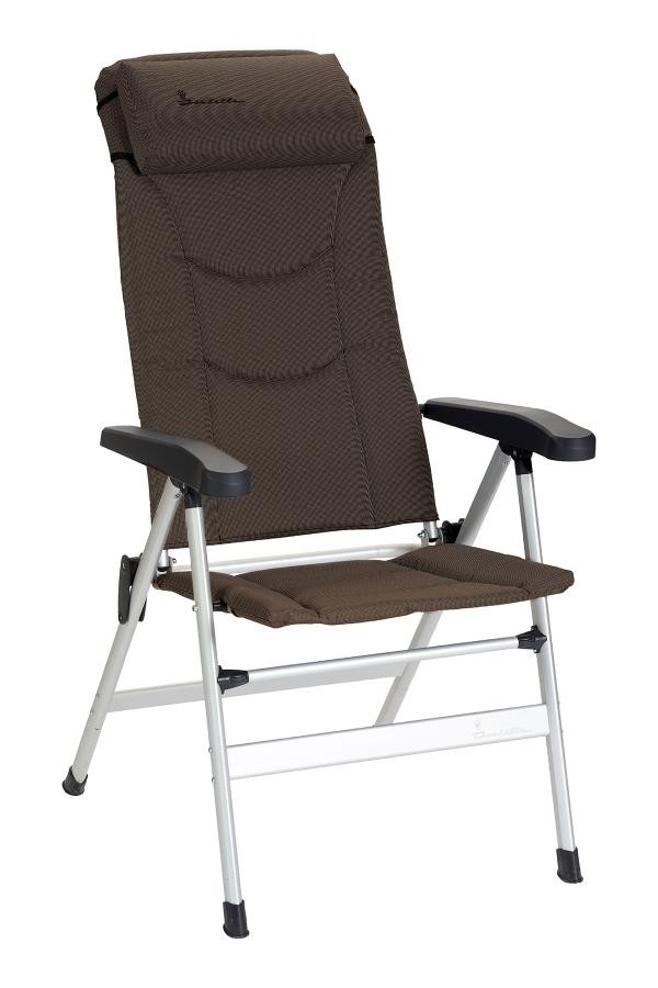 Isabella Thor Lightweight Alloy Folding Reclining Camping Chair - Brown