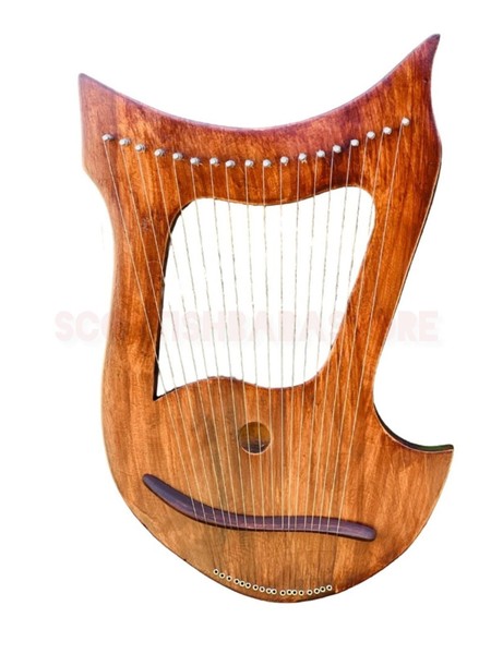 18 Strings Lyre Harp Rosewood Hand Engraved Kind David Lyre Harps And Hard Case