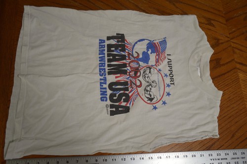 Vintage Team USA Arm Wrestling Biceps Strong Shirt 2002
