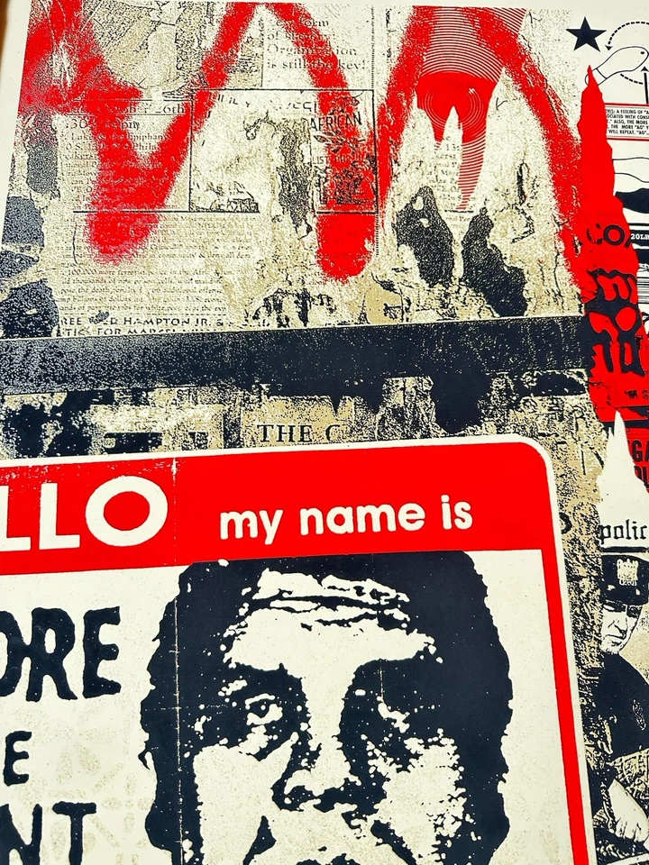 Obey Hello My Name Is Andre Giant Print Shepard Fairey Urban Art Kunst Streetart - Bild 3 von 4
