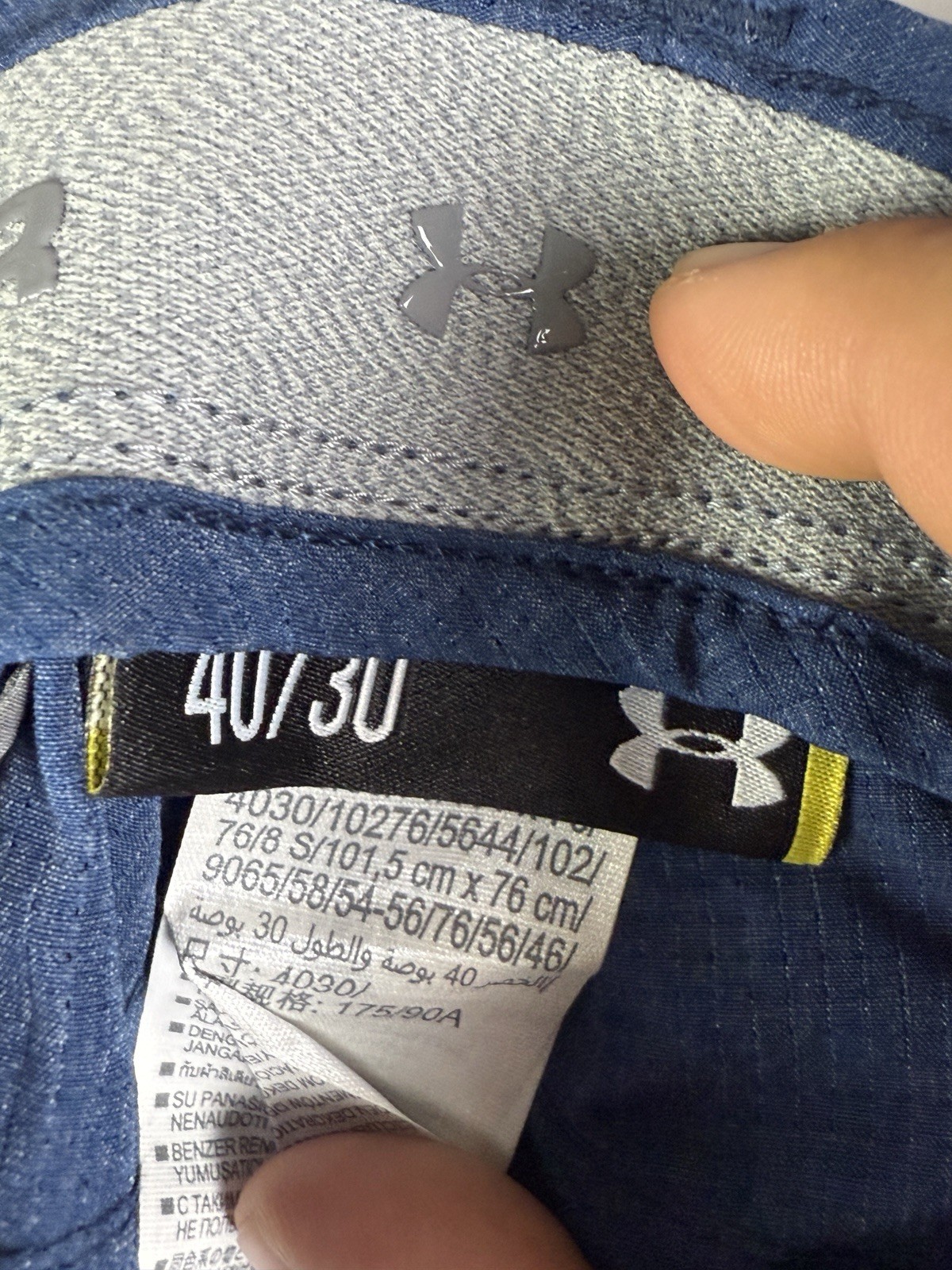 Under Armour Pants Match Play Loose Vented Blue Golf 1259430-408 Men’s 40x30 EUC thumbnail 7