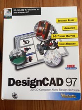 ViaGrafix DesignCAD 97 2D/3D - Windows 98/NT - Box & Manuals - NO DISC