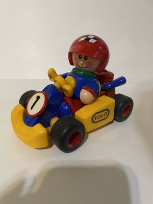 LOWER PRICE! TOLO First Friends Pull & Go Race Car and Race Car Driver