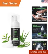Men's Intimate Wash   pH Balanced Foaming Tea Tree Groin Cleanser, Odor Control
