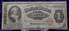 1886 - $1 Martha Washington U.S. Silver Certificate - FR215 Small Red Seal Note
