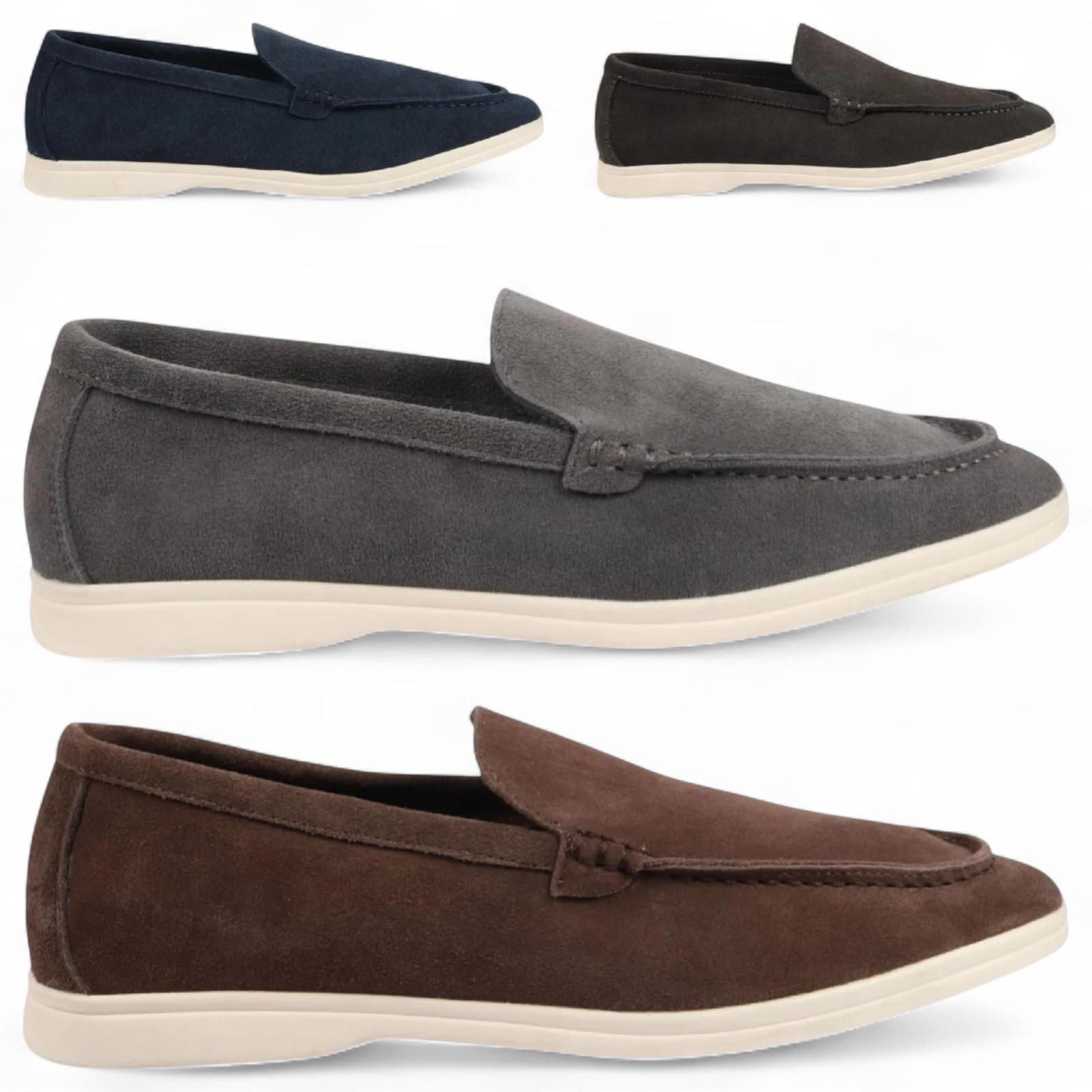 SAOLA Mocassini Da Uomo Resistenti Slip On Con Sole Imbottita Scarpe Da Barca Eleganti