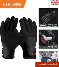 Full Hand Waterproof Gloves - Insulated for Winter Fishing and Work - M