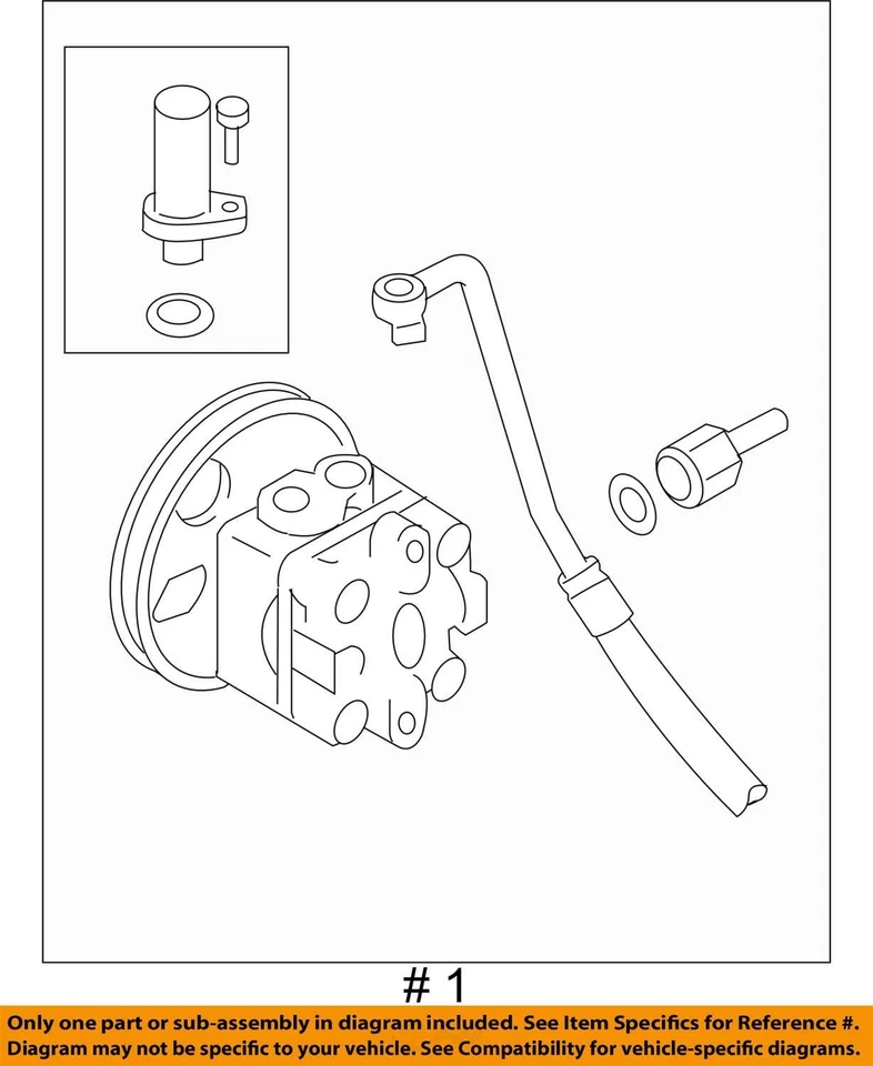 Bomba de columna de dirección asistida Suzuki Sx4 2007-2009 OEM VFPJO Foto 3 de 3