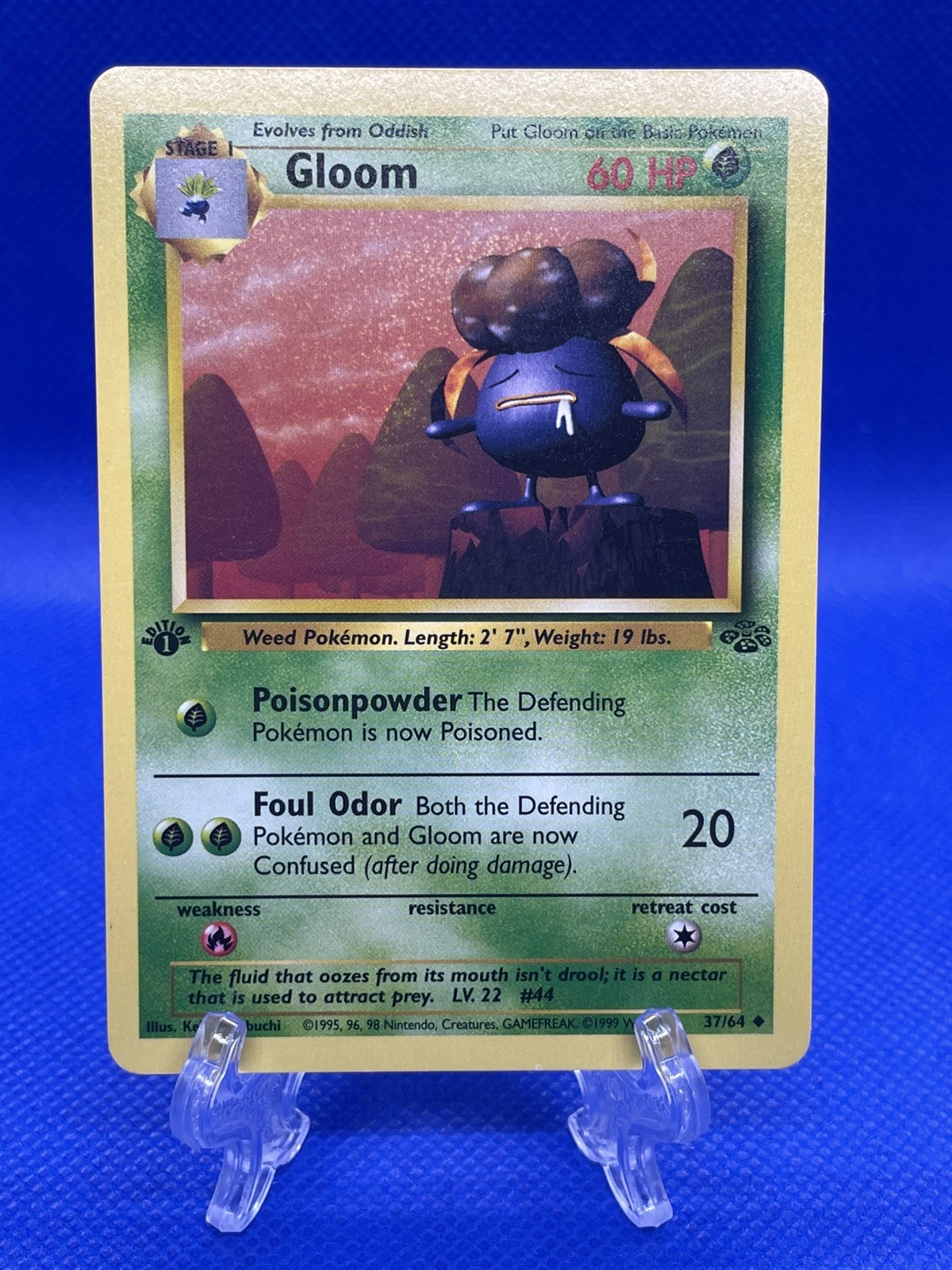 Gloom 37/64 1st Edition Uncommon Jungle Pokemon TCG NM