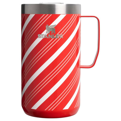 #ad Stanley 24 oz Stainless Steel Everyday Mug Candy Cane Twist $21.00