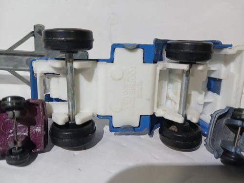 Lot Of 5 Vintage Tootsie Toy Truck, 3 Cars & Trailer 1970 U.S.A Pressed Steel - Picture 12 of 19