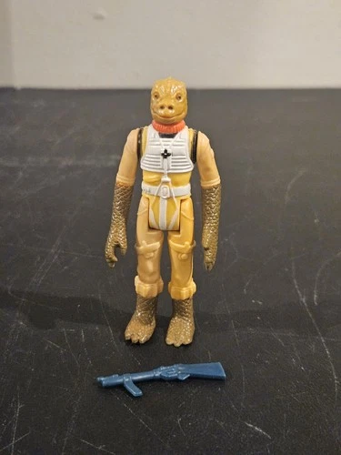 Vintage Kenner Star Wars Figure Bossk Bounty Hunter 1980 Complete Blue Rifle