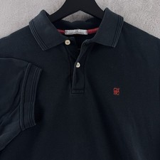 Carolina Herrera Polo Shirt Mens Size Small Black Short Sleeve Classic