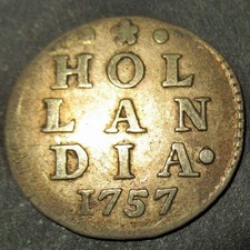 Certificate Authenticity 1757 Dutch Colonial New York Silver Lion Dime Hollandia