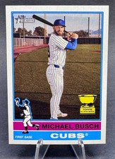 2025 Topps Heritage High Number Michael Busch Gold Cup Base #684 Chicago Cubs