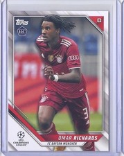 Omar Richards #184 Rookie RC Card 2021-22 Topps UEFA Champions League. rookie card picture
