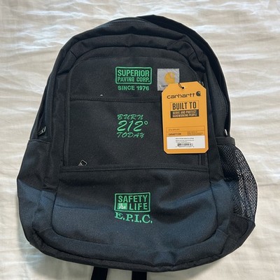 Carhartt Foundry Series Backpack Black w/ Zippered Outer Pocket Accessory Work