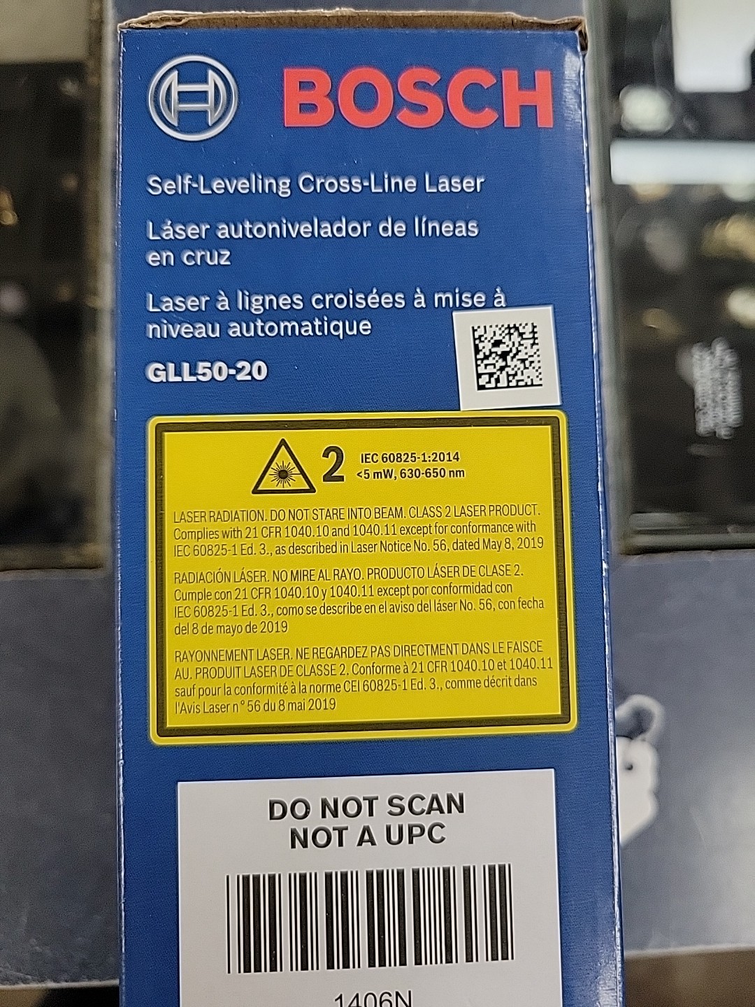 BOSCH GLL50-20G 50 Ft Green-Beam Self-Leveling Cross-Line Laser / Ships Fast!