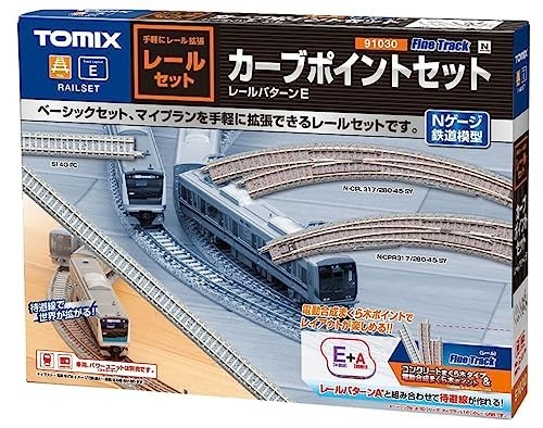 TOMIX 91030 Rail Set Curved Point Track N Scale Layout Japan Neu Y864809 | Condition: Neu
