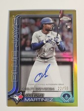 2025 Topps Chrome Update Series - Rookie Debut Autographs Orelvis Martinez...